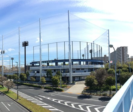 実績写真：江戸川区球場（東京都江戸川区）