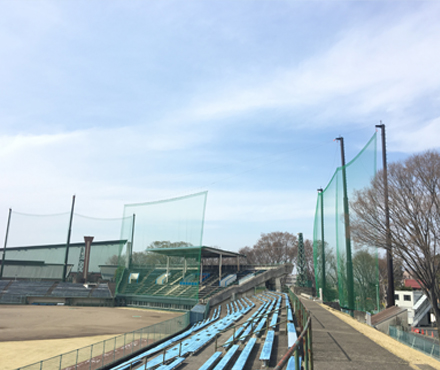 実績写真：堀原運動公園野球場（茨城県水戸市）